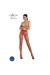 Eco Strumpfhose Ouvert S006 rot von Passion Eco Collection