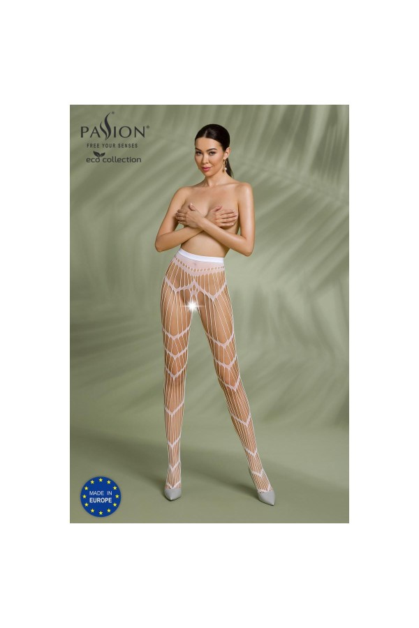 Eco Strumpfhose Ouvert S006 weiß von Passion Eco Collection kaufen | Fesselliebe