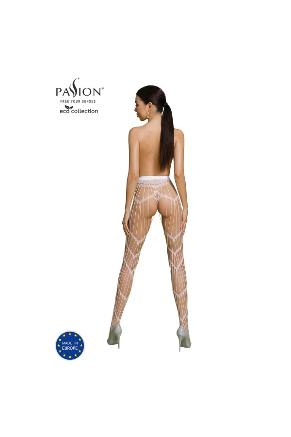 Eco Strumpfhose Ouvert S006 weiß von Passion Eco Collection kaufen | Fesselliebe