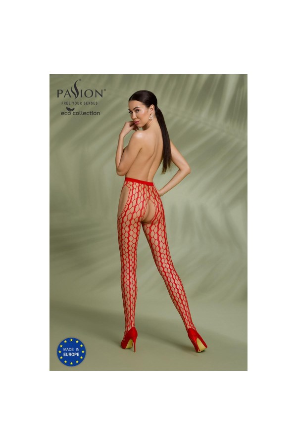 Eco Strumpfhose Ouvert S007 rot von Passion Eco Collection kaufen | Fesselliebe