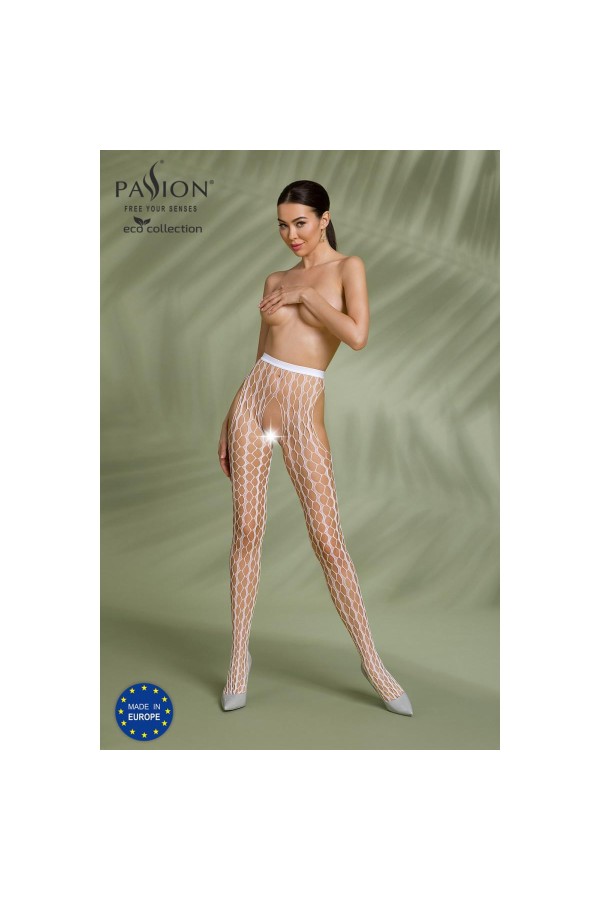 Eco Strumpfhose Ouvert S007 weiß von Passion Eco Collection kaufen | Fesselliebe