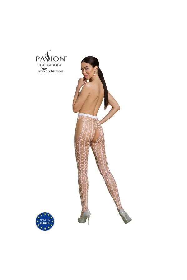 Eco Strumpfhose Ouvert S007 weiß von Passion Eco Collection kaufen | Fesselliebe