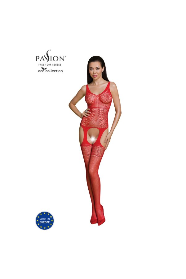 Eco Bodystocking Bs010 rot von Passion Eco Collection kaufen | Fesselliebe