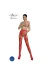 Eco Strumpfhose Ouvert S001 rot von Passion Eco Collection