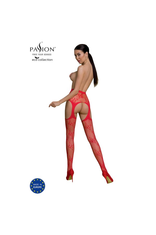 Eco Strumpfhose Ouvert S001 rot von Passion Eco Collection kaufen | Fesselliebe