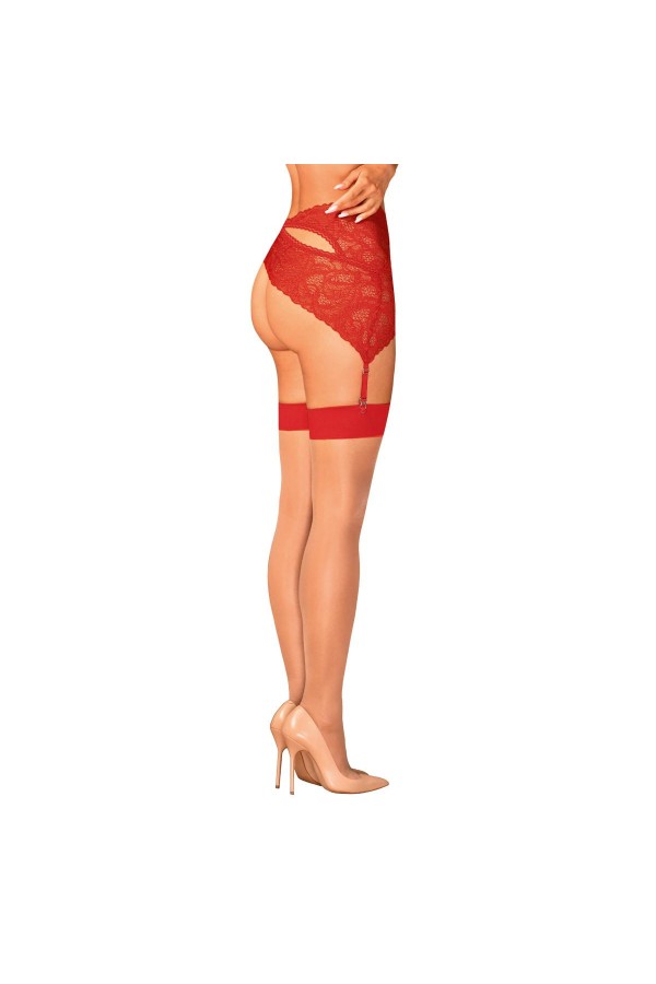Strümpfe Nude-rot S814 von Obsessive kaufen | Fesselliebe