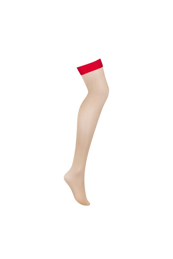 Strümpfe Nude-rot S814 von Obsessive kaufen | Fesselliebe