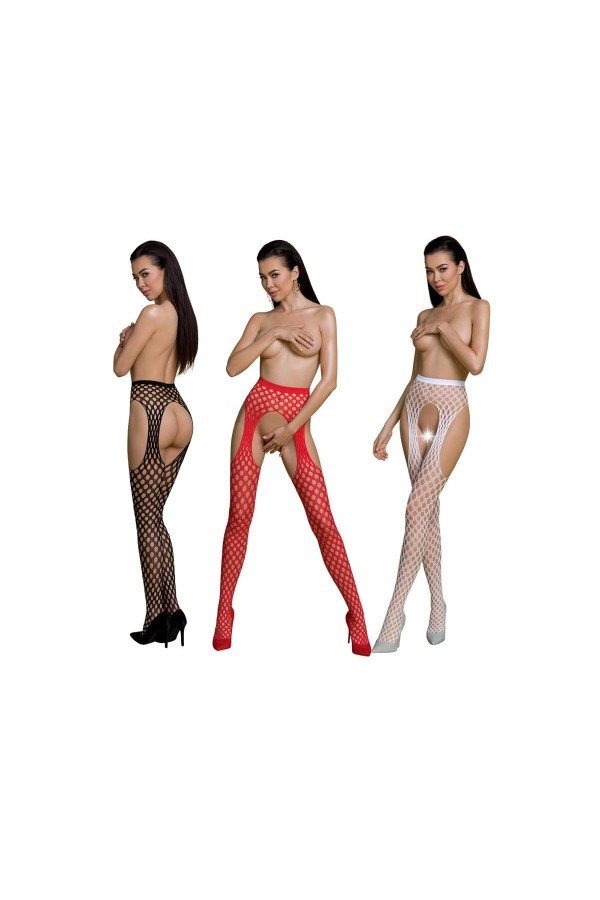 Eco Strumpfhose Ouvert S003 rot von Passion Eco Collection kaufen | Fesselliebe