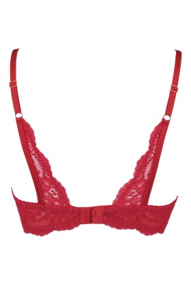 BH rot mit offenen Cups V-9801 von Axami kaufen | Fesselliebe