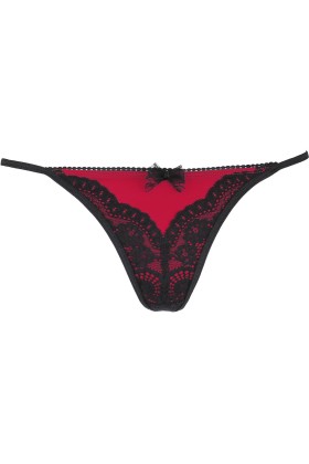 String schwarz-rot V-9888 von Axami kaufen | Fesselliebe