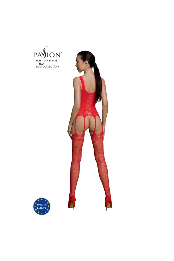 Eco Bodystocking Bs007 rot von Passion Eco Collection kaufen | Fesselliebe
