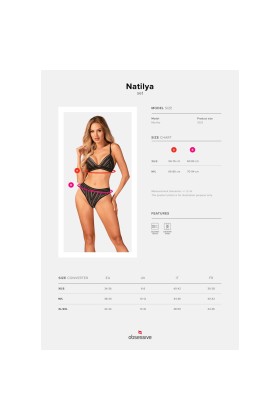 Natilya 2er Set schwarz von Obsessive kaufen | Fesselliebe
