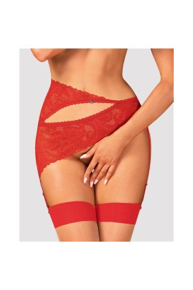 Atenica Strumpfgürtel rot von Obsessive kaufen | Fesselliebe