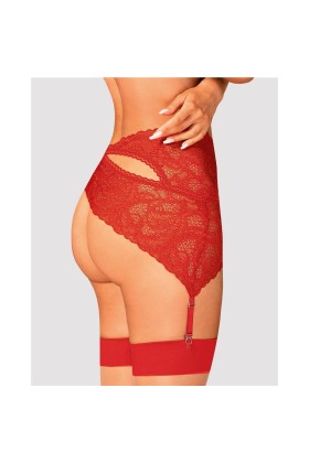 Atenica Strumpfgürtel rot von Obsessive kaufen | Fesselliebe