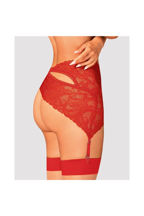 Atenica Strumpfgürtel rot von Obsessive kaufen | Fesselliebe