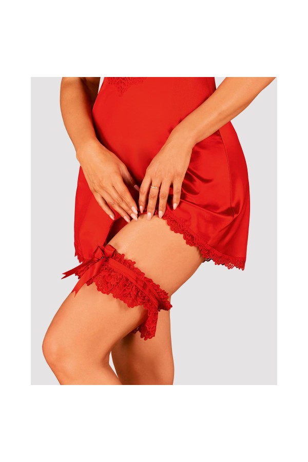 Amor Cherris Garter rot von Obsessive kaufen | Fesselliebe