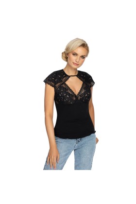 Gizela Shirt schwarz von Róza kaufen | Fesselliebe
