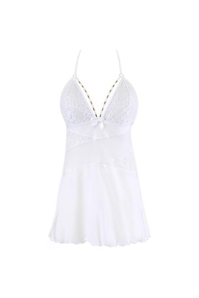 Babydoll & String weiß V-10459 von Axami kaufen | Fesselliebe