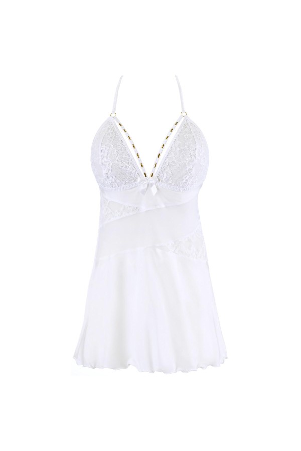 Babydoll & String weiß V-10459 von Axami kaufen | Fesselliebe
