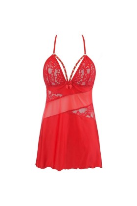 Babydoll & String rot V-10469 von Axami kaufen | Fesselliebe