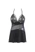 Babydoll & String schwarz V-10479 von Axami