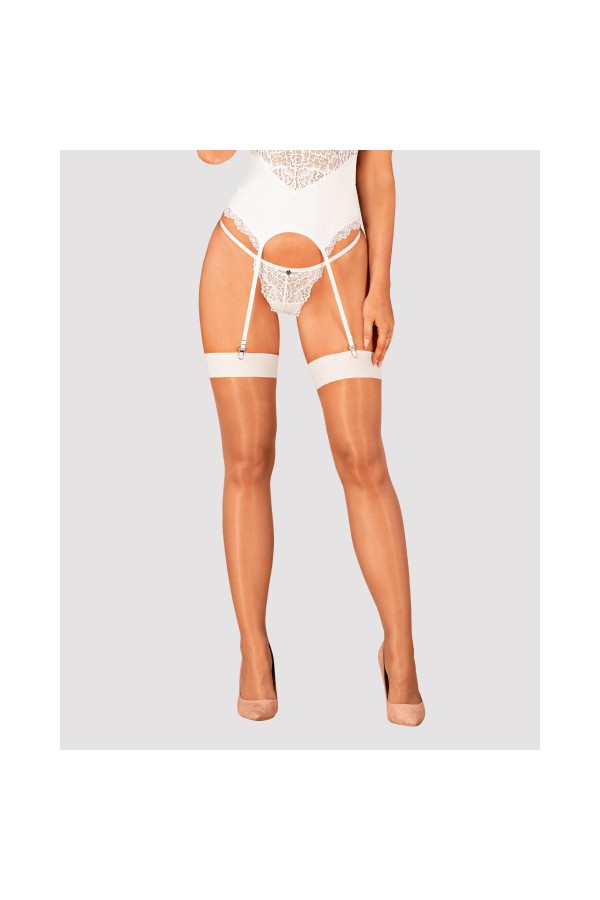 Strümpfe weiß S814 von Obsessive kaufen | Fesselliebe