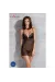 Deliena Chemise Schwarz von Passion-Exklusiv