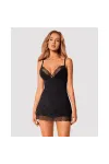 Bella Rou Chemise & Tanga Schwarz von Obsessive kaufen - Fesselliebe