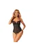 Serena Love offener Schritt Body schwarz von Obsessive