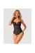 Serena Love offener Schritt Body schwarz von Obsessive