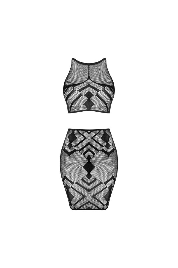 Top & Skirt schwarz K101 von Obsessive kaufen | Fesselliebe
