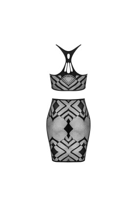 Top & Skirt schwarz K101 von Obsessive kaufen | Fesselliebe