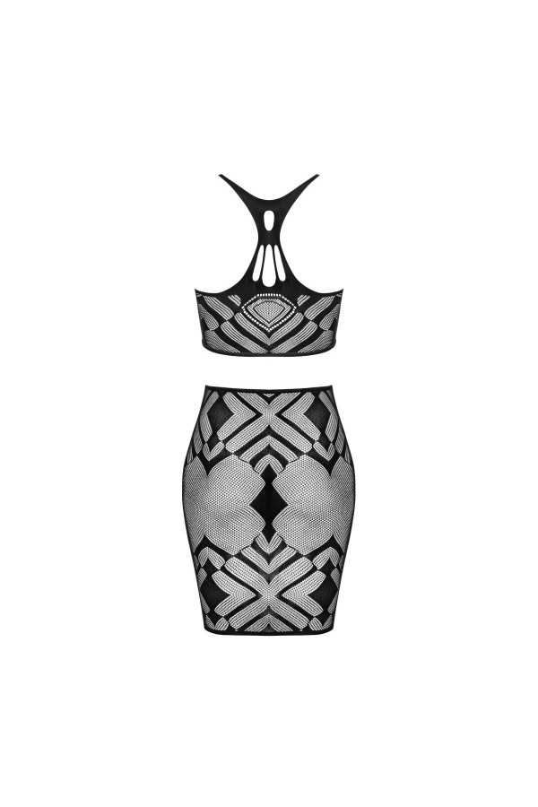 Top & Skirt schwarz K101 von Obsessive kaufen | Fesselliebe