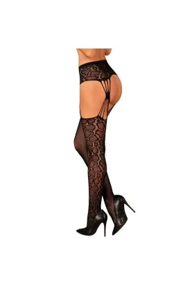 Garter Strümpfen S821 schwarz von Obsessive