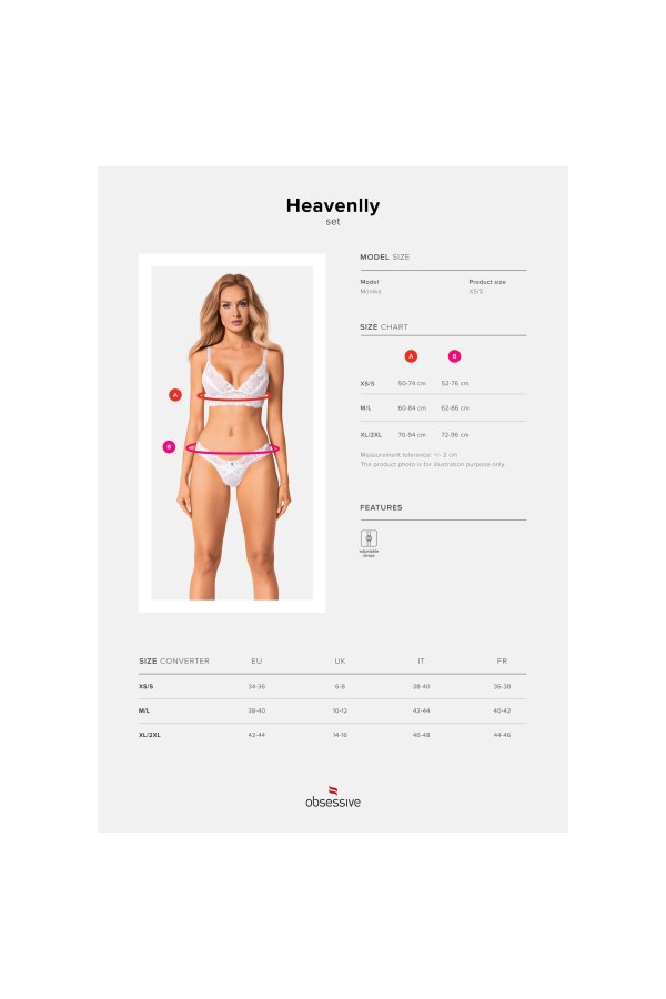 Heavenlly 2er Set weiß von Obsessive kaufen | Fesselliebe