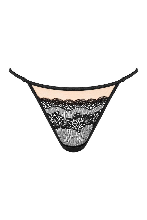 String schwarz-beige St001 von Kotek kaufen | Fesselliebe