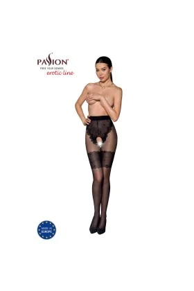 Strumpfhose 013 offen (ouvert Strumpfhose) schwarz von Passion-Exklusiv