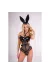 Sexy Bunny Body Schwarz von Livco Corsetti Fashion