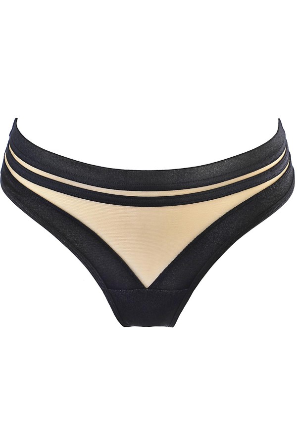 String schwarz-beige V-10495 von Axami kaufen | Fesselliebe