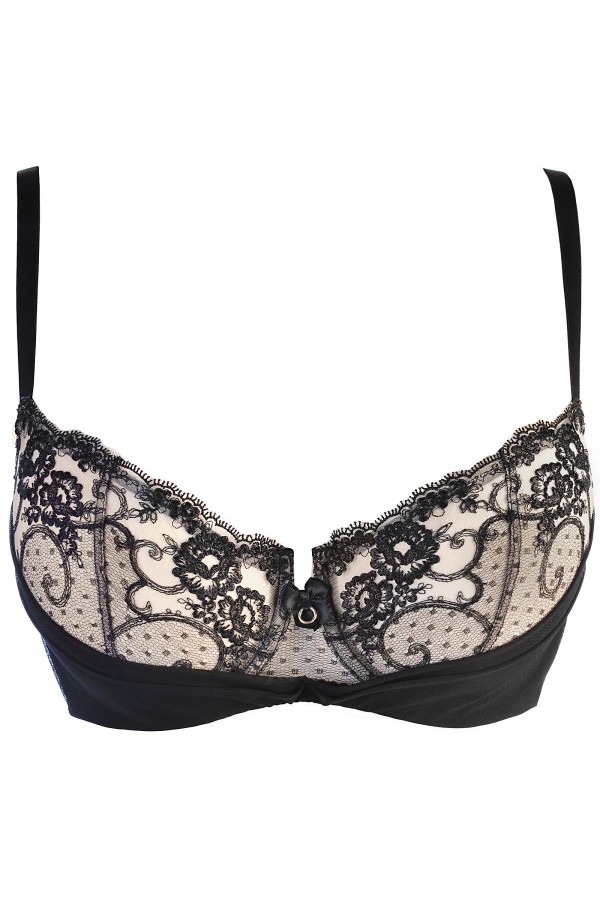 BH schwarz-beige V-10521 von Axami kaufen | Fesselliebe