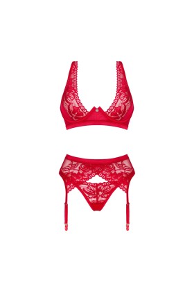 Lacelove 3er Set rot von Obsessive kaufen | Fesselliebe