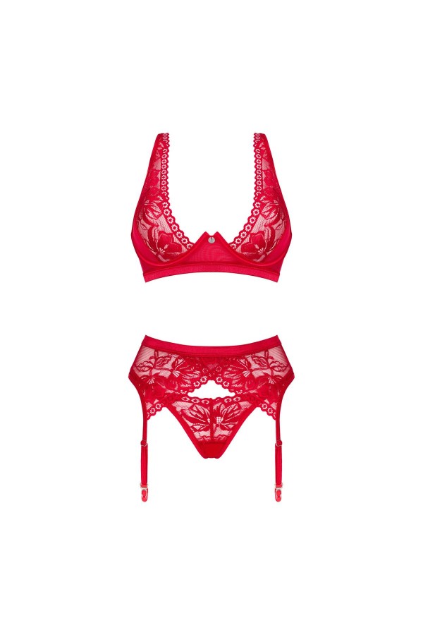 Lacelove 3er Set rot von Obsessive kaufen | Fesselliebe