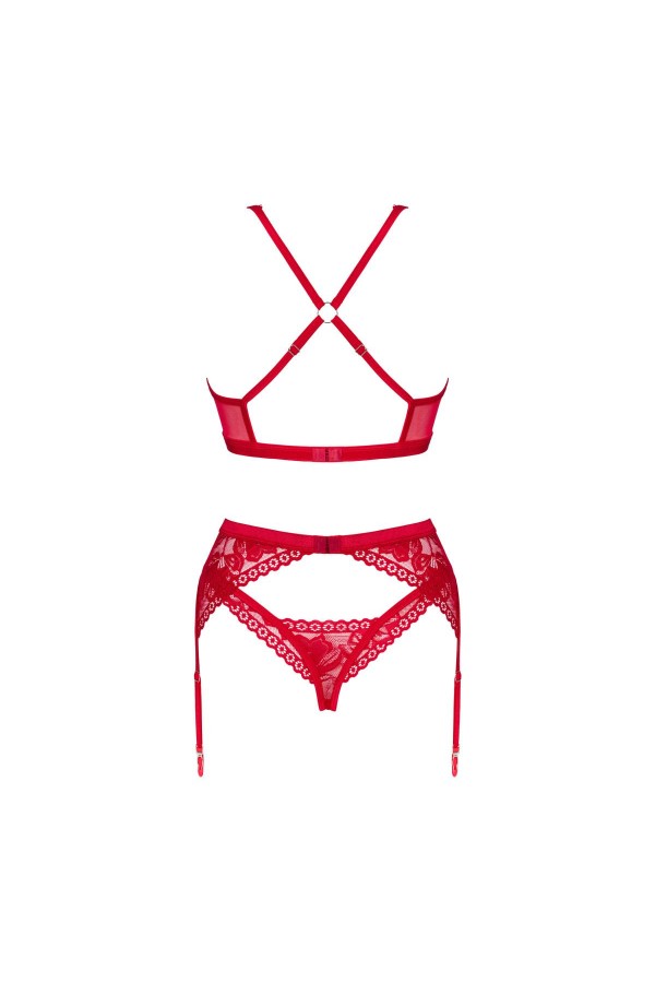 Lacelove 3er Set rot von Obsessive kaufen | Fesselliebe