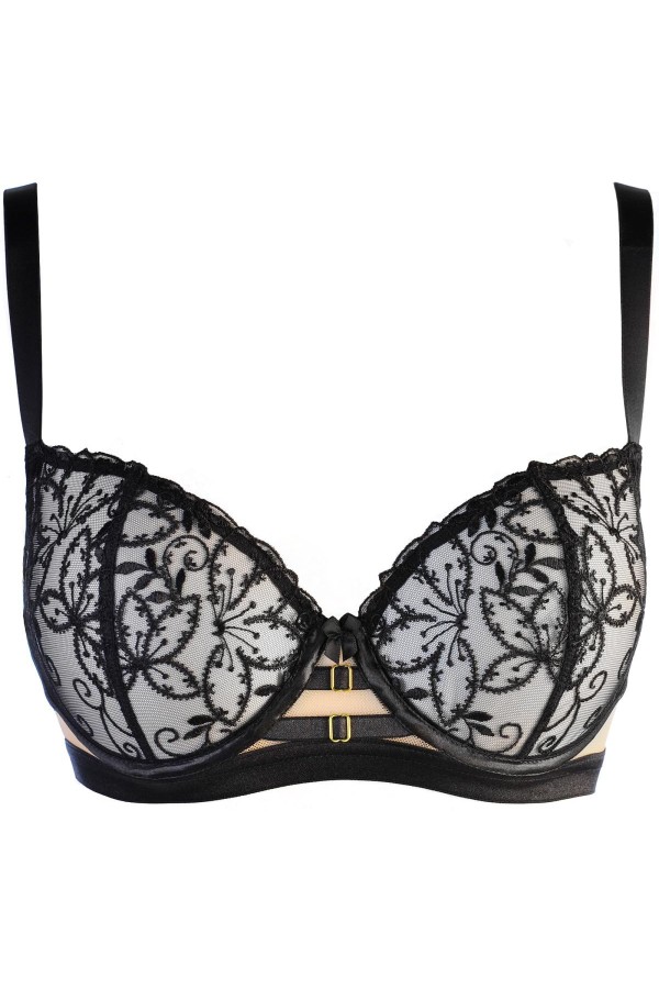 BH Schwarz-beige V-10551 von Axami kaufen | Fesselliebe