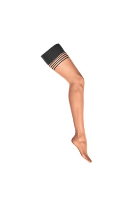 Halterlose nocciola-schwarz 20den H032 von Kotek kaufen | Fesselliebe