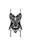 Leonela Strapscorsage & String Schwarz von Beauty Night Fashion kaufen - Fesselliebe