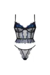 Saphira 2-Tlg. Set Blau/Schwarz von Beauty Night Fashion kaufen - Fesselliebe