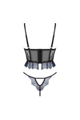 Saphira 2er Set blau-schwarz von Beauty Night Fashion kaufen | Fesselliebe