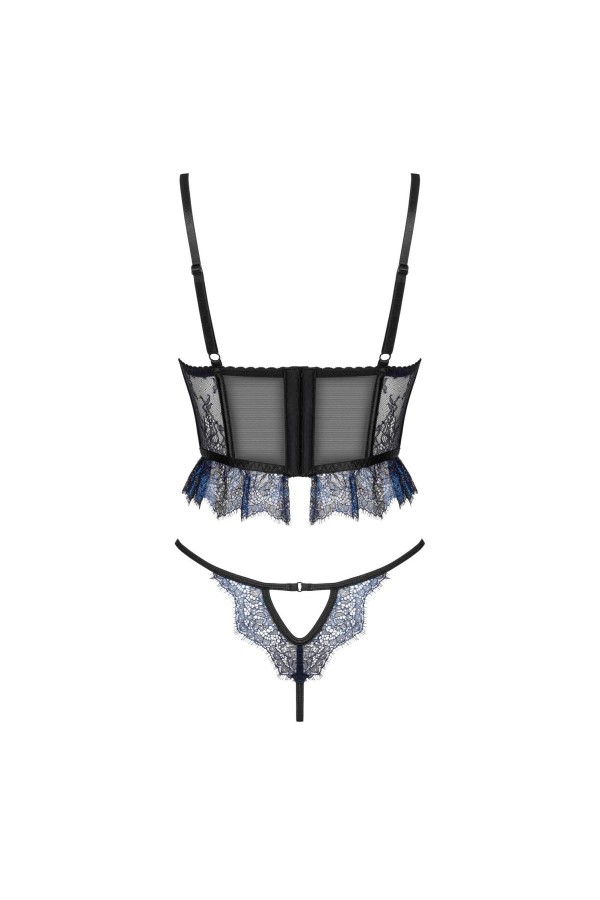 Saphira 2er Set blau-schwarz von Beauty Night Fashion kaufen | Fesselliebe