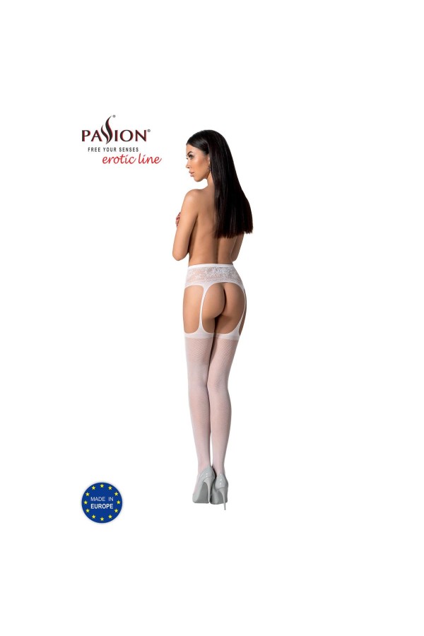 Strumpfhose offen (ouvert Strumpfhose) weiß S028 von Passion-Exklusiv kaufen | Fesselliebe